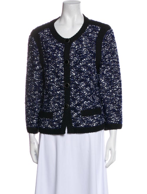 St. John Wool Printed Evening Jacket
