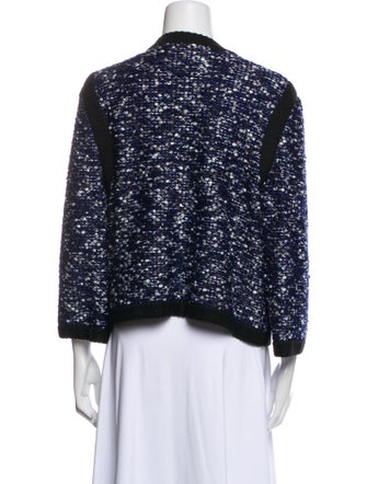 St. John Wool Printed Evening Jacket