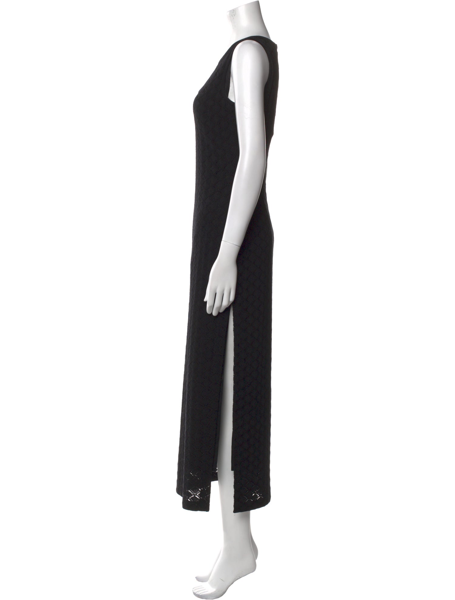 St. John Crew Neck Long Dress
