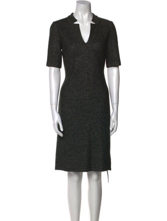 St. John Printed Knee-Length Dress