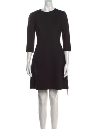 St. John Crew Neck Mini Dress