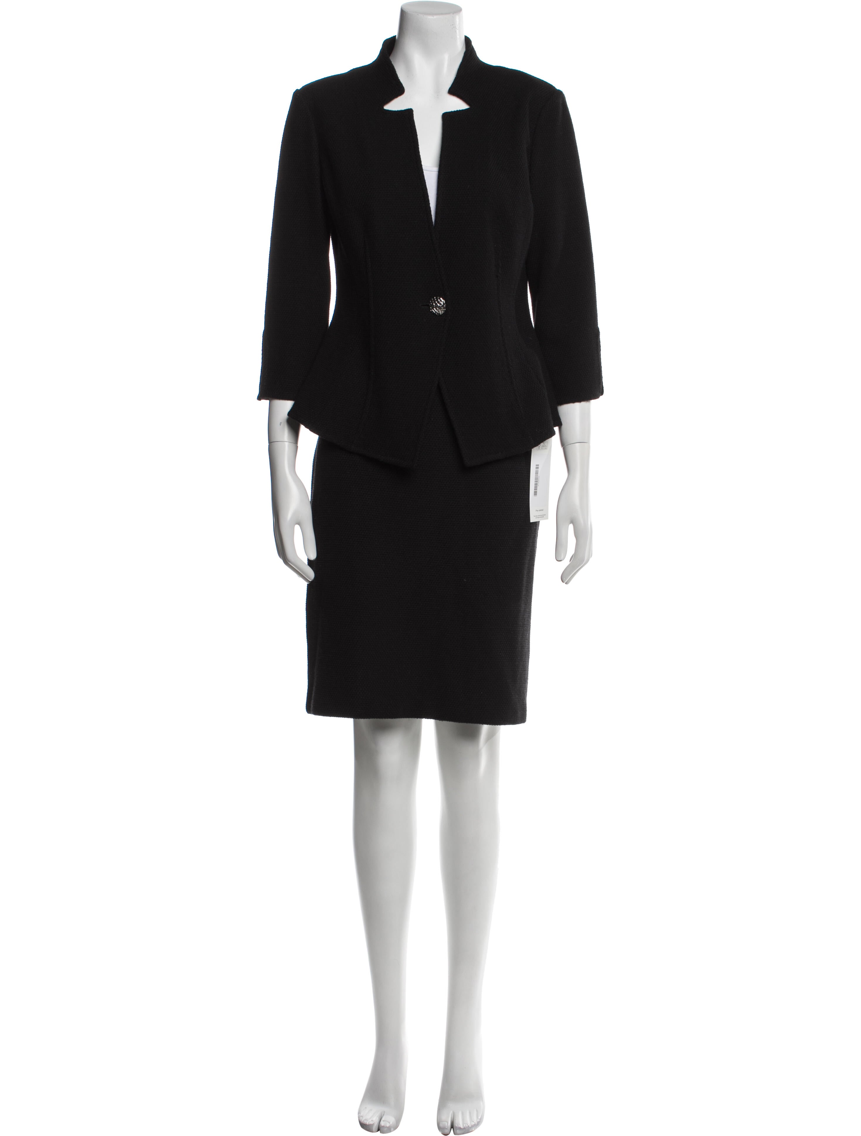 St. John Crystal Embellishments Skirt Set