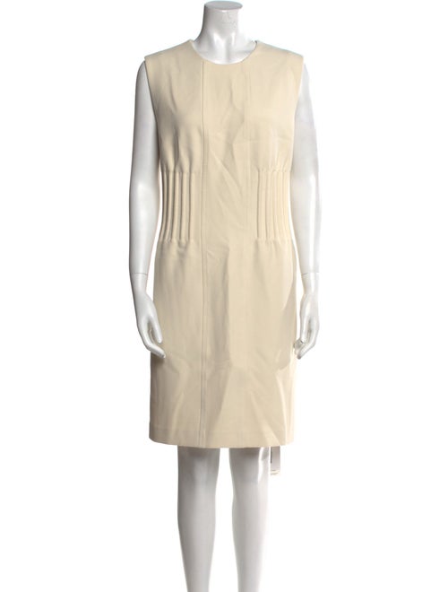 St. John Crew Neck Knee-Length Dress