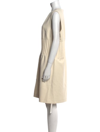 St. John Crew Neck Knee-Length Dress