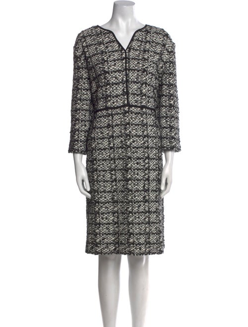 St. John Printed Knee-Length Dress