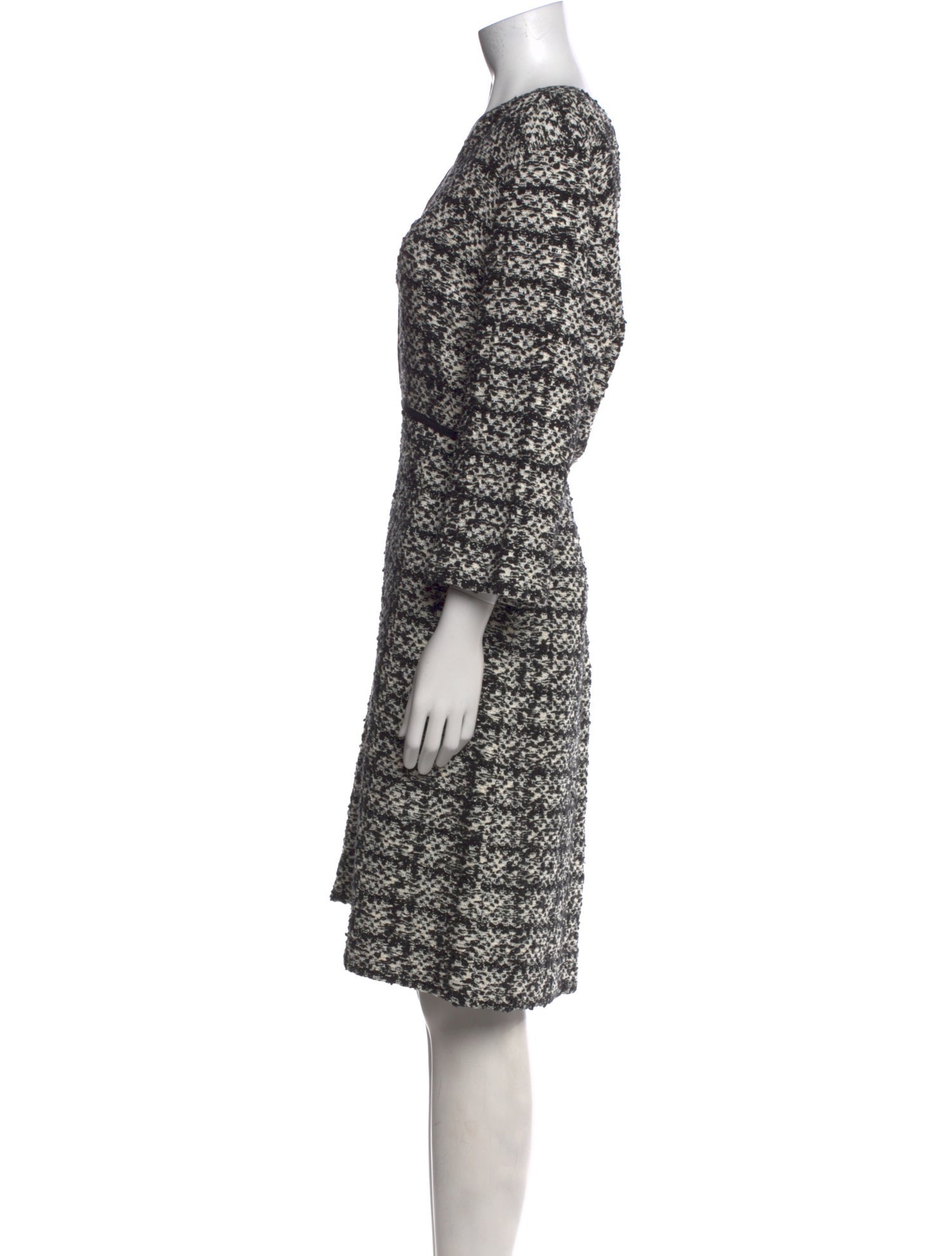 St. John Printed Knee-Length Dress