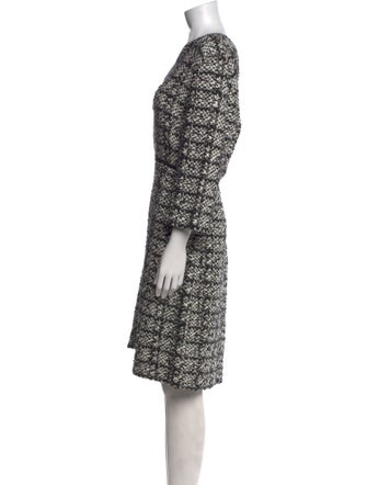 St. John Printed Knee-Length Dress