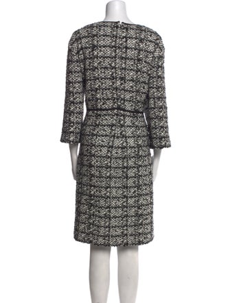 St. John Printed Knee-Length Dress