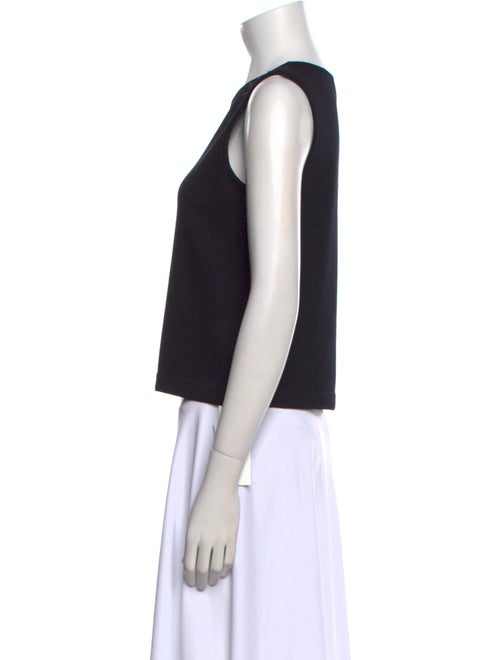 St. John Scoop Neck Sleeveless Top