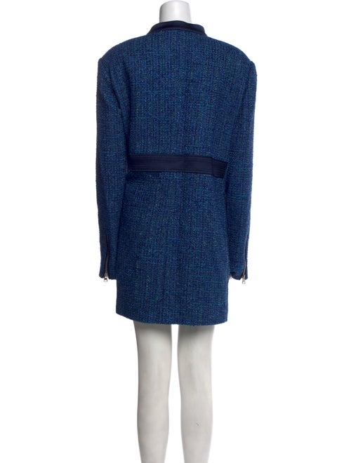 St. John Mock Neck Mini Dress