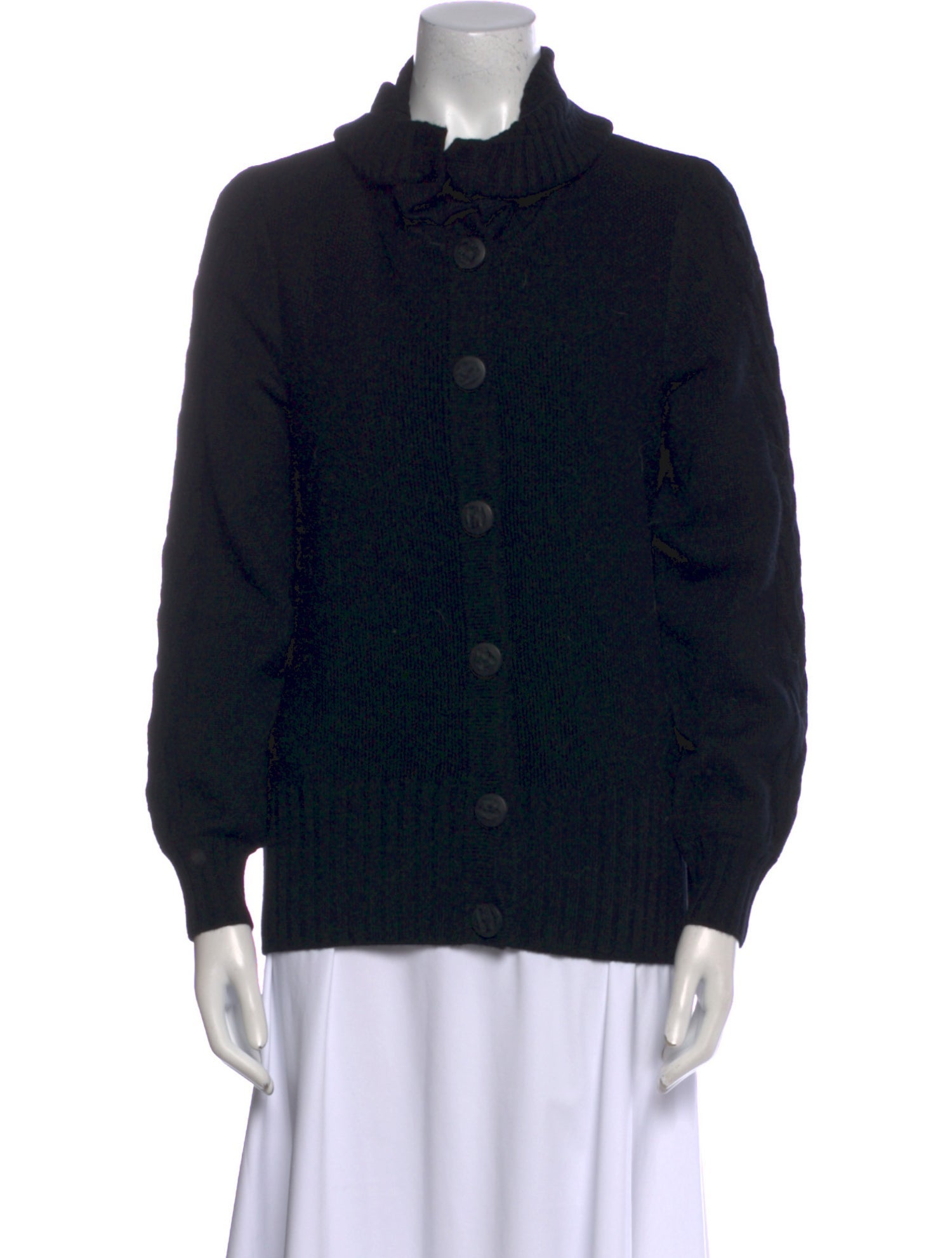 St. John Cashmere Mock Neck Sweater