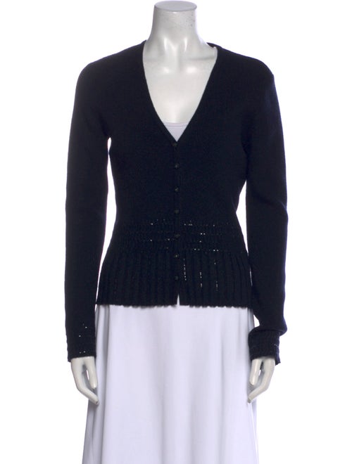 St. John Cashmere V-Neck Sweater