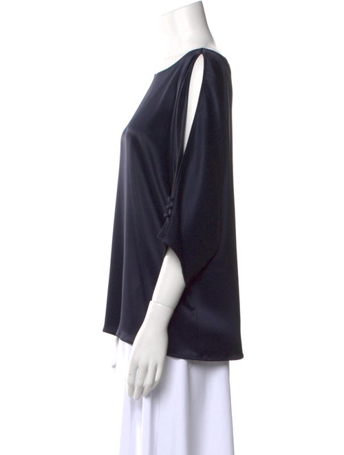 St. John Bateau Neckline Three-Quarter Sleeve Blouse