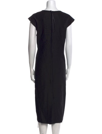 St. John V-Neck Midi Length Dress