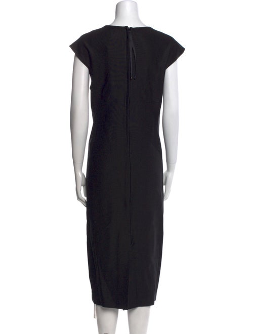 St. John V-Neck Midi Length Dress