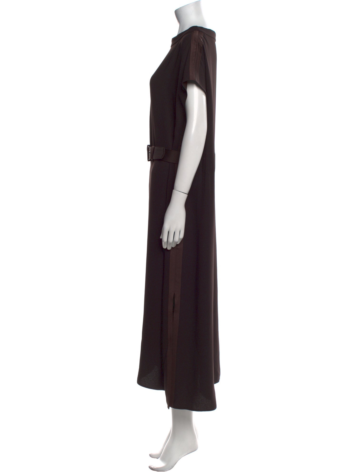 St. John Bateau Neckline Long Dress