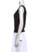 St. John Scoop Neck Sleeveless Top