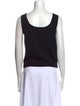St. John Scoop Neck Sleeveless Top