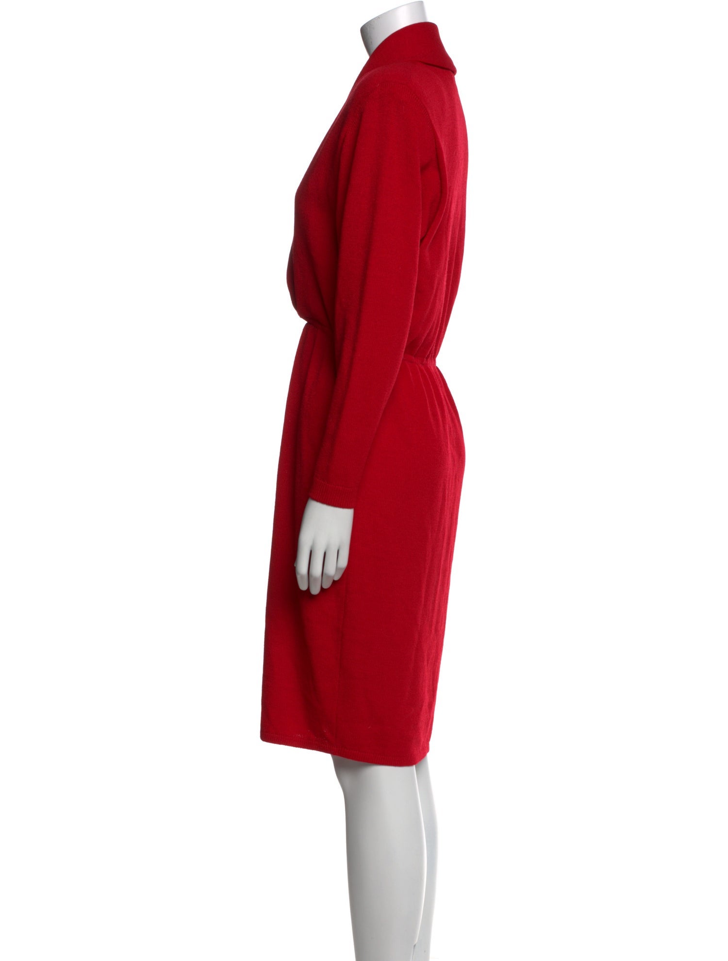 St. John Wool Midi Length Dress