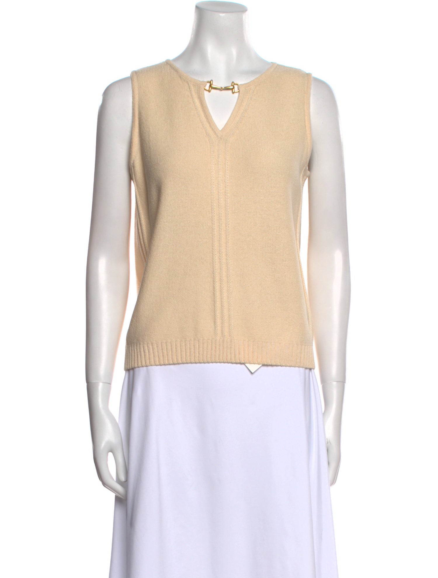 St. John Wool V-Neck Top w/ Tags
