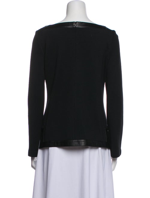 St. John Square Neckline Long Sleeve Top