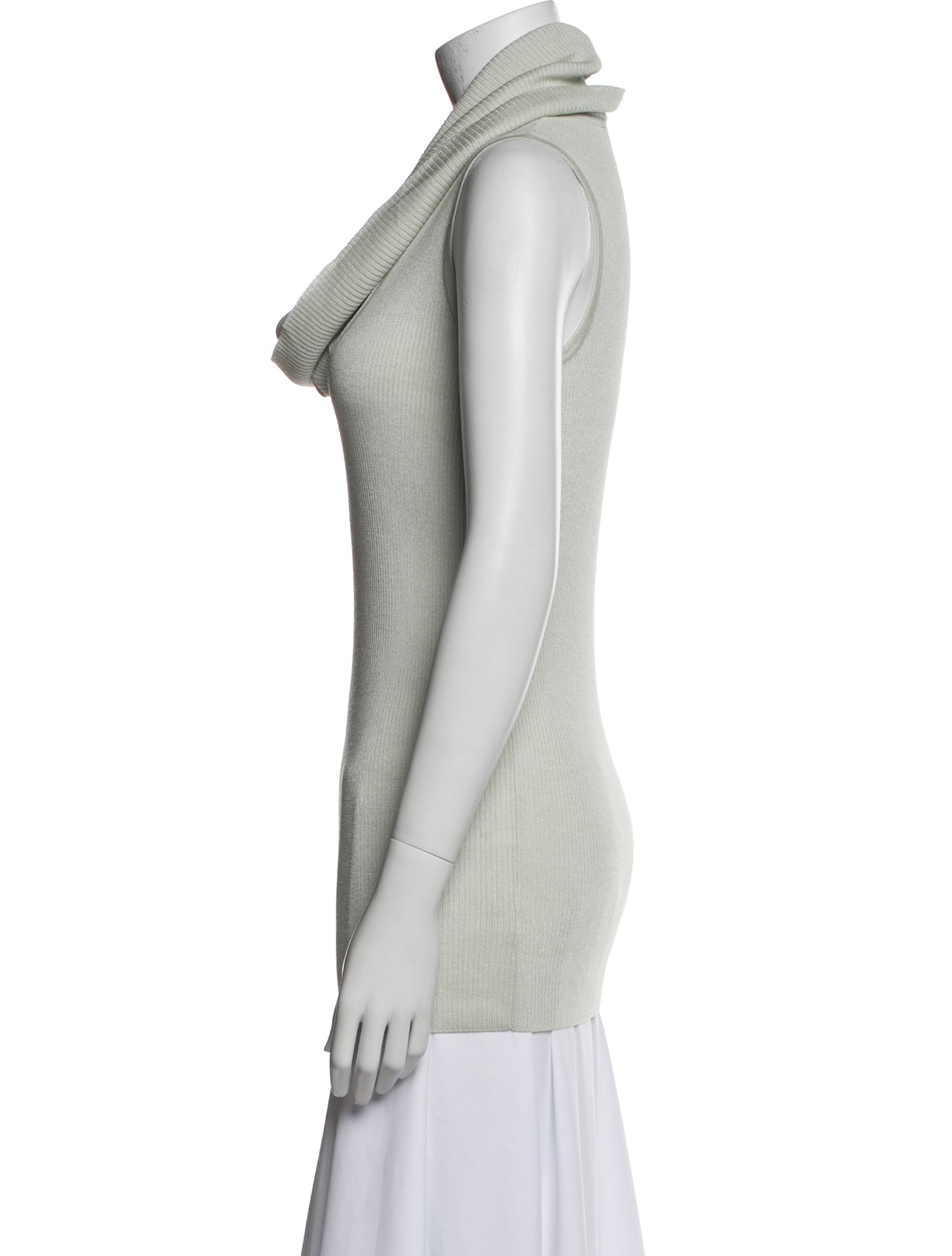 St. John Wool Cowl Neck Sweater