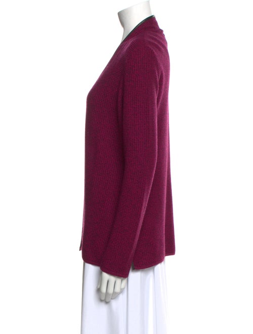 St. John Wool Open Front Sweater
