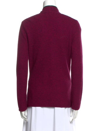 St. John Wool Open Front Sweater
