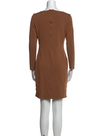 St. John Bateau Neckline Mini Dress