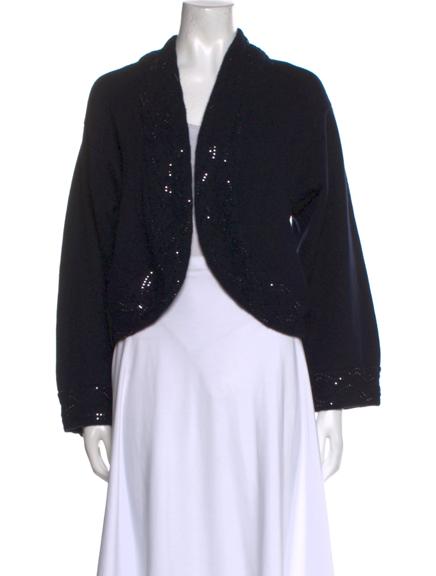 St. John Cashmere Open Front Sweater