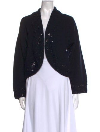 St. John Cashmere Open Front Sweater