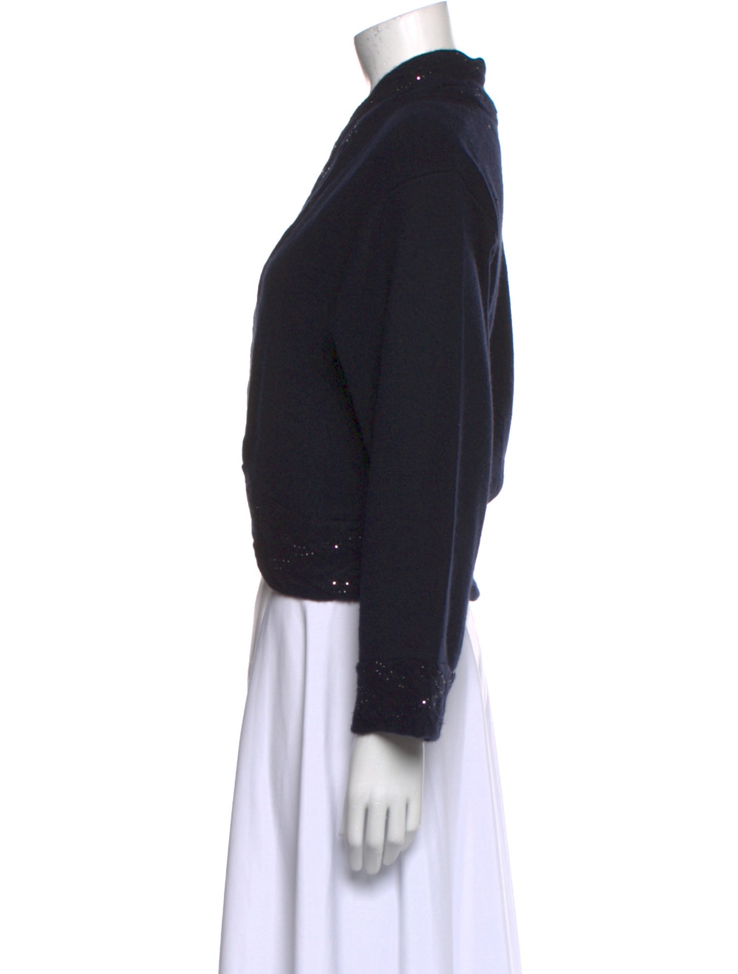 St. John Cashmere Open Front Sweater