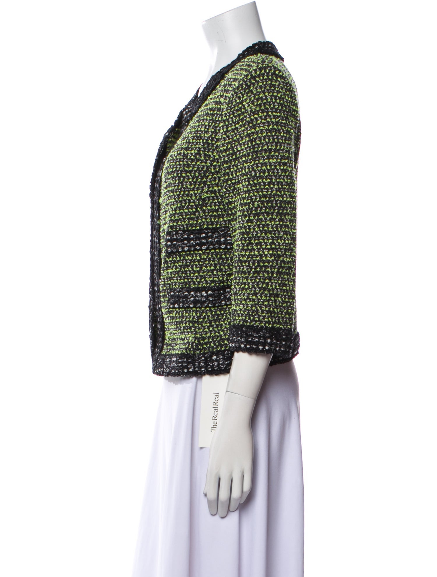 St. John Tweed Pattern Evening Jacket