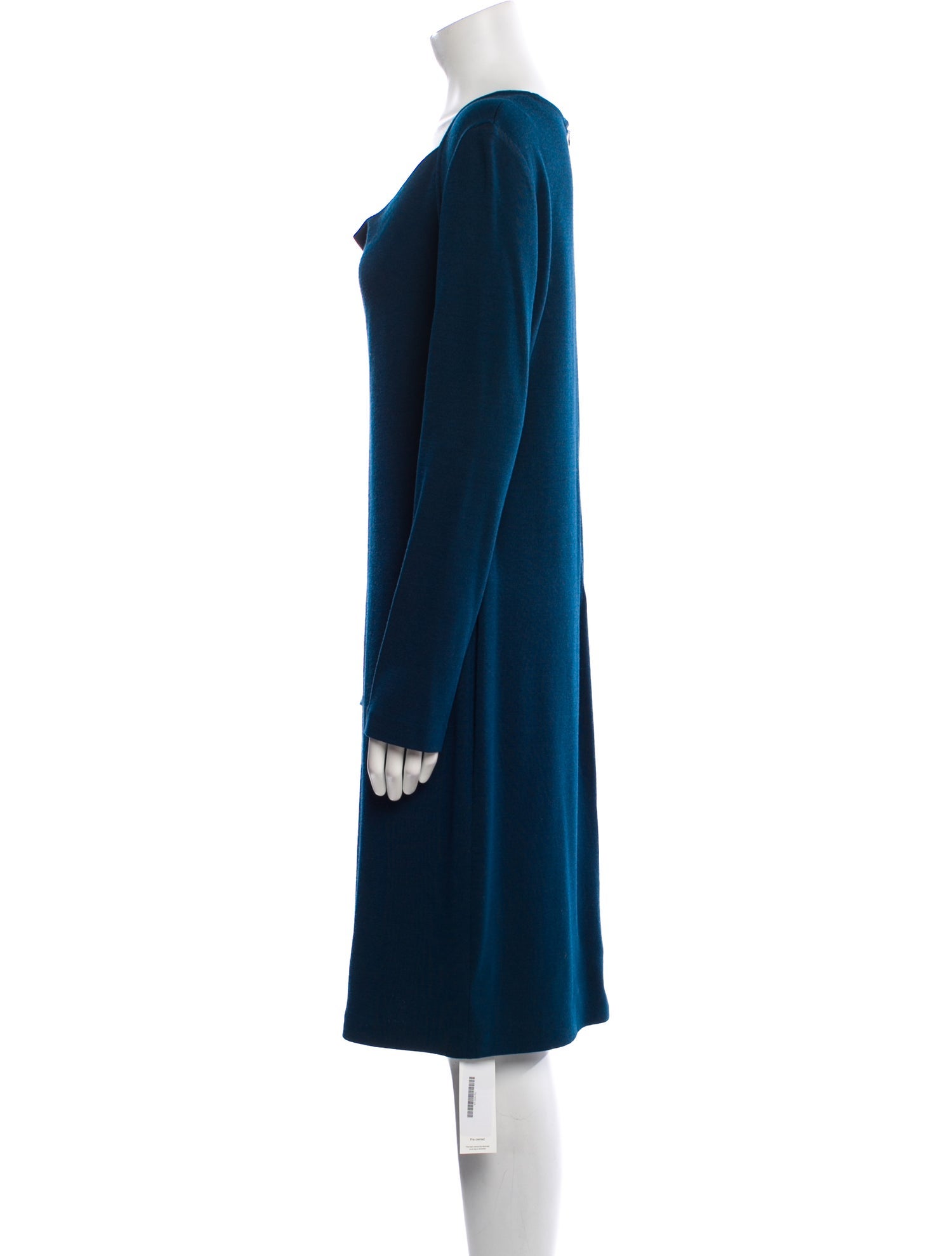 St. John Cowl Neck Knee-Length Dress