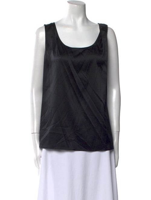 St. John Silk Scoop Neck Top