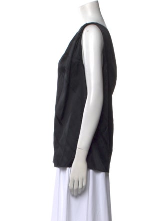 St. John Silk Scoop Neck Top