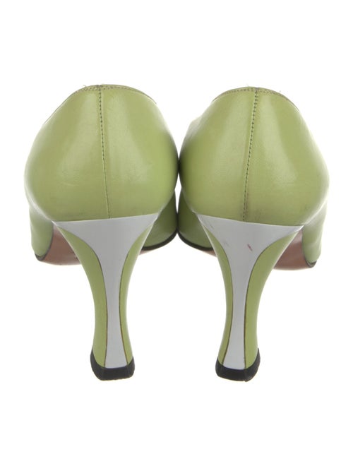 St. John Leather Colorblock Pattern Pumps