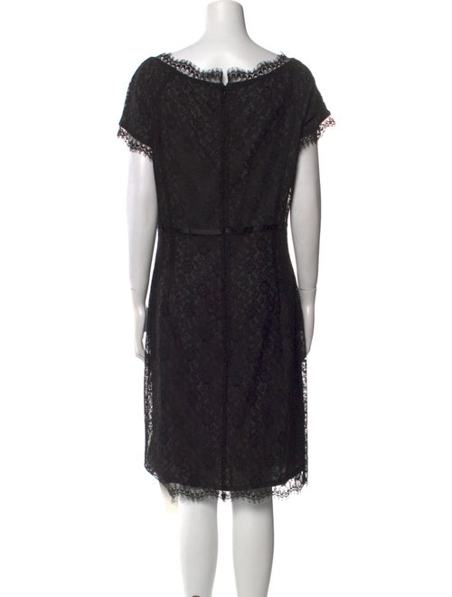 St. John Lace Pattern Knee-Length Dress