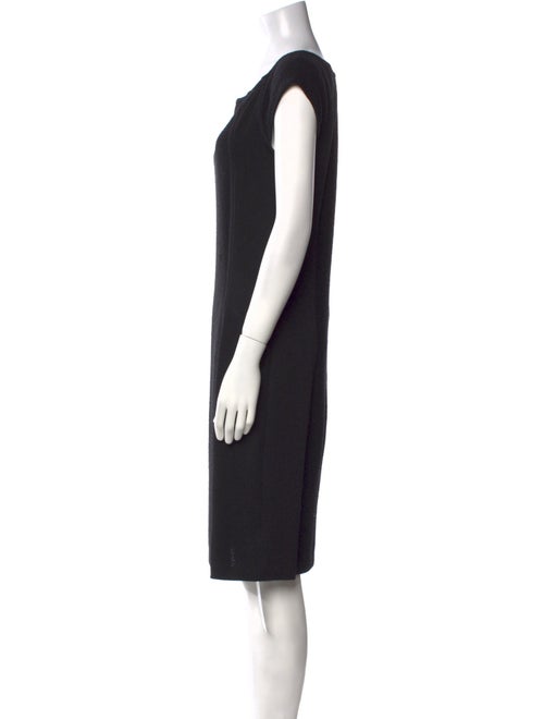St. John Bateau Neckline Knee-Length Dress