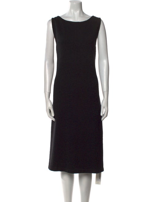 St. John Bateau Neckline Midi Length Dress