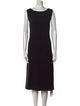St. John Bateau Neckline Midi Length Dress