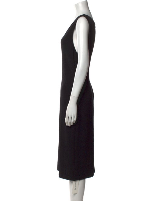 St. John Bateau Neckline Midi Length Dress