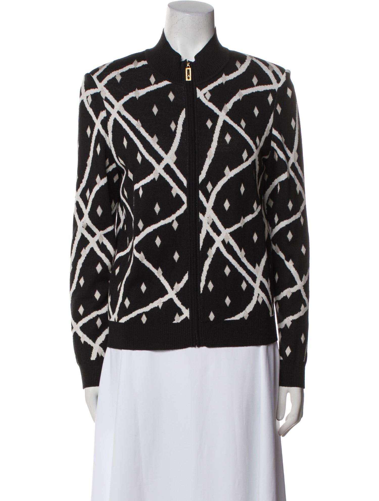 St. John Printed Bomber Jacket