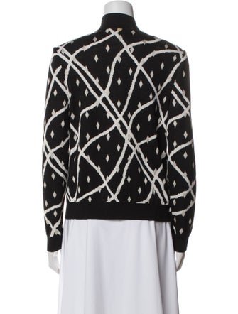 St. John Printed Bomber Jacket