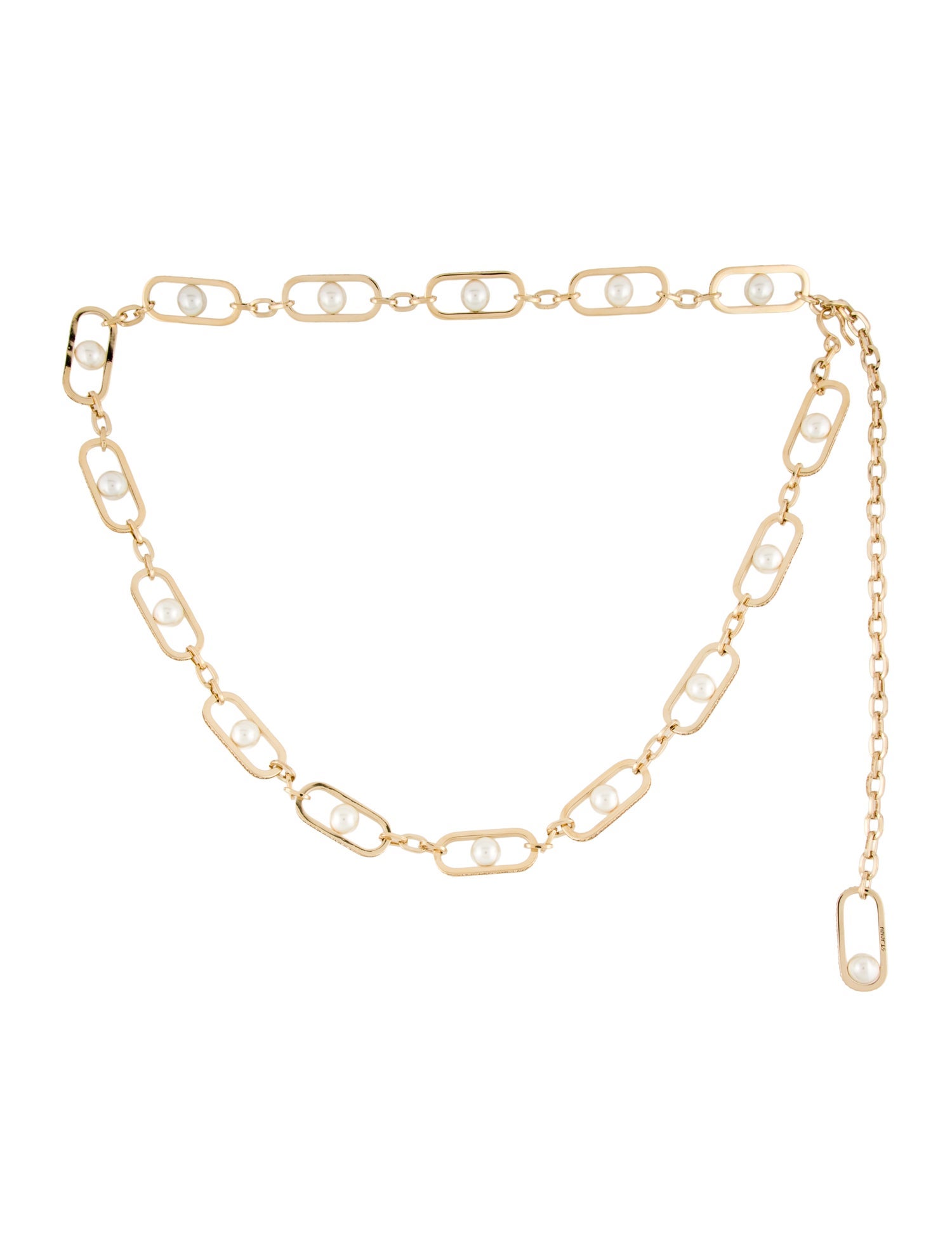 St. John Skinny Metal Chain-Link Belt