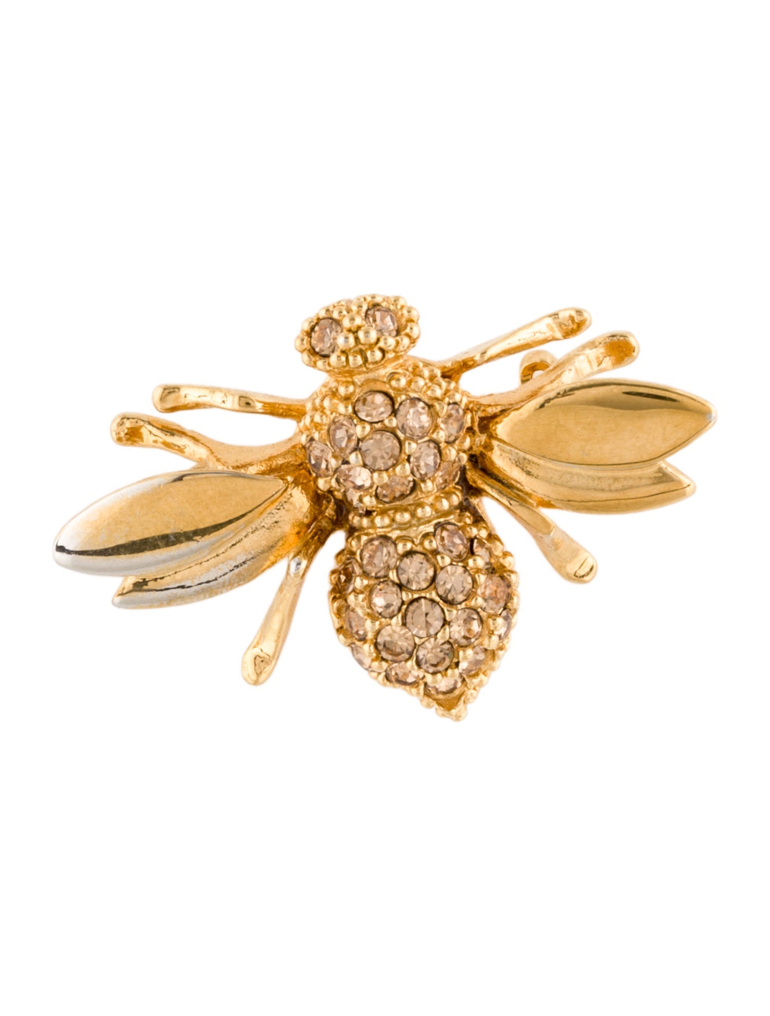 St. John Crystal Bee Brooch