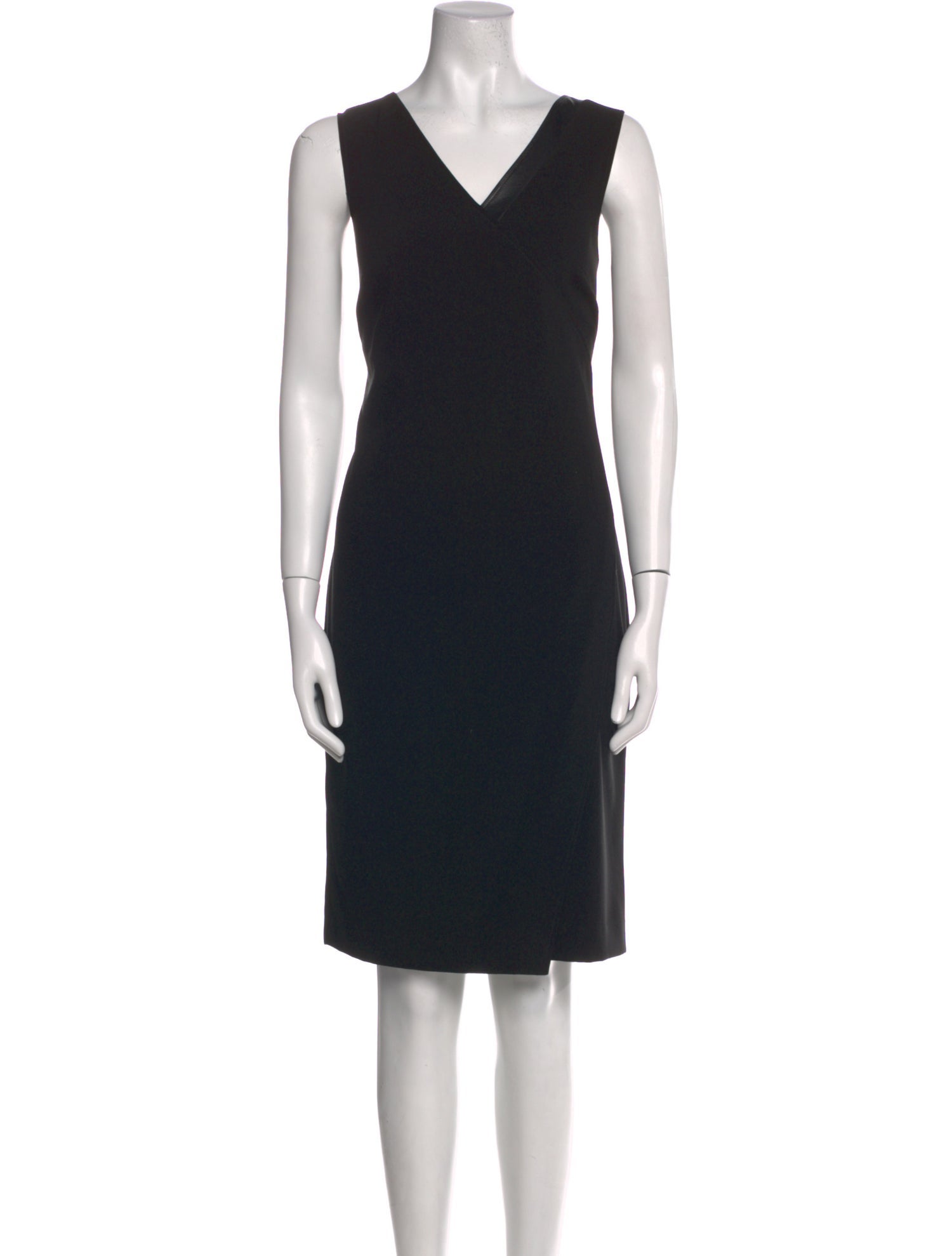 St. John V-Neck Knee-Length Dress