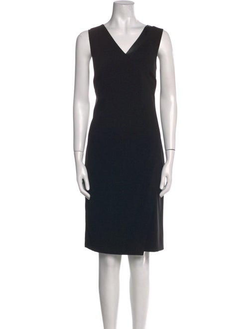 St. John V-Neck Knee-Length Dress