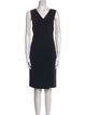 St. John V-Neck Knee-Length Dress