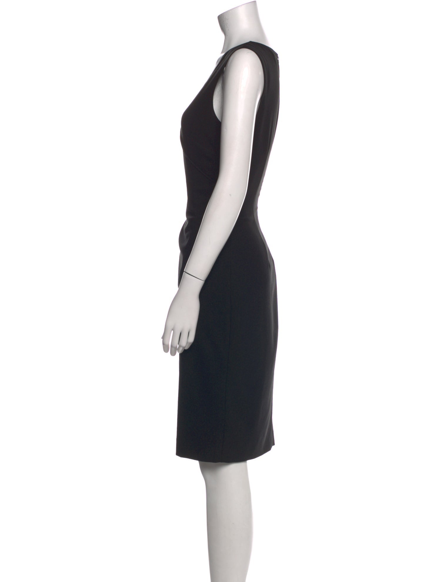 St. John V-Neck Knee-Length Dress